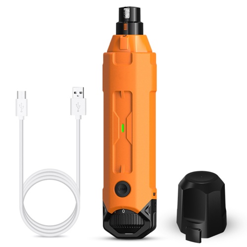 Гриндер для кошек и собак Petwant N60 USB, подсветка, LED индикатор, 6 скоростей, оранжевый